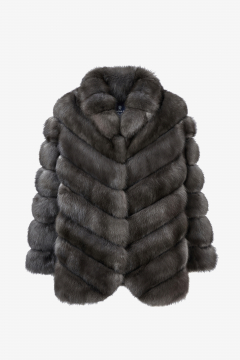 Sable jacket, Dark color, 70cm