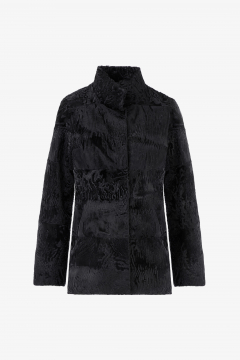 Broadtail Persian Jacket, Black, length 70cm