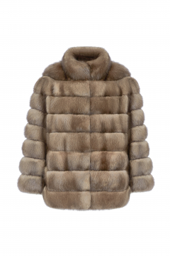 Tortora Sable Fur Jacket, length 60 cm