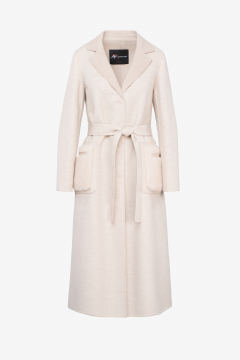 Cashmere Loro Piana coat,Beige,length 120cm