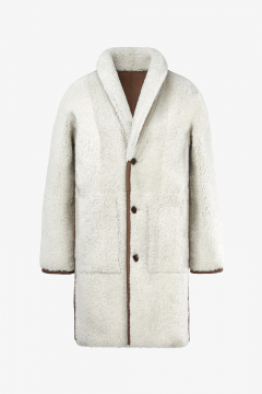 Reversible Shearling coat,Cognac color,length 90cm