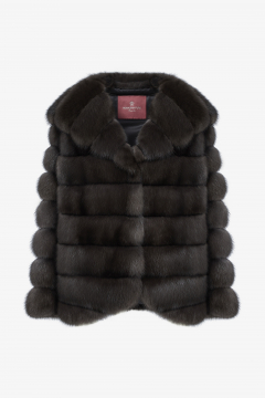 Sable Jacket Dark color, length 70cm