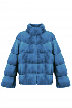 Mink fur jacket, Miami color, length 60 cm
