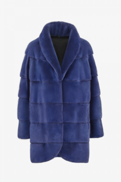 Mink coat,Blu Copia,length 88 cm 