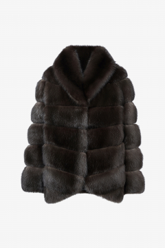 Sable jacket, Dark Brown color, length 70cm