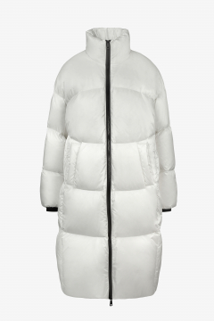 Down jacket,water-repellent,White,zip,length 105cm