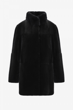 Reversible Rex Coat, Black, 80cm