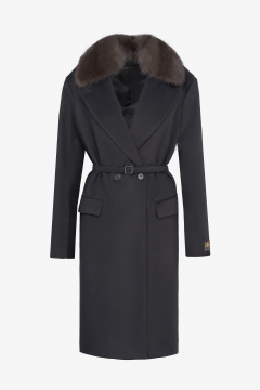 Loro Piana coat,Sable,Black color,105cm