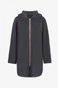 Cashmere cape,Black, length 87cm