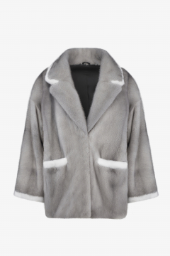 Mink Jacket,Zaffiro color, length 70 cm 