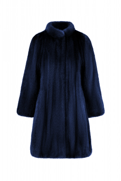 Mink coat, Blunotte color, length 85 cm